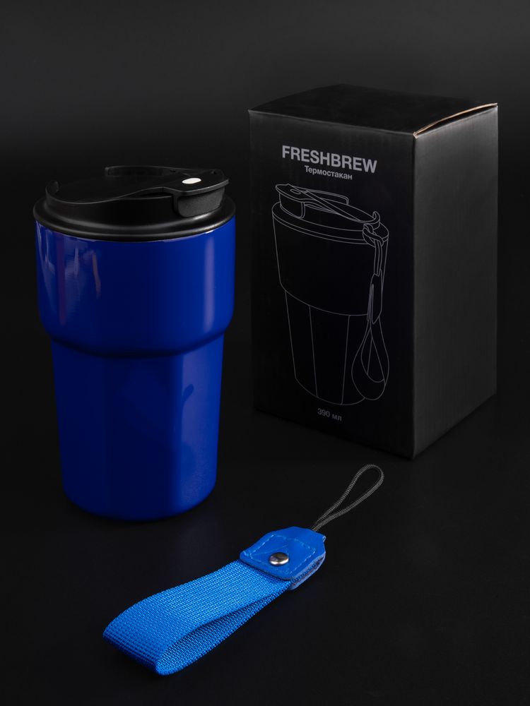 Термостакан Freshbrew, синий фото 9