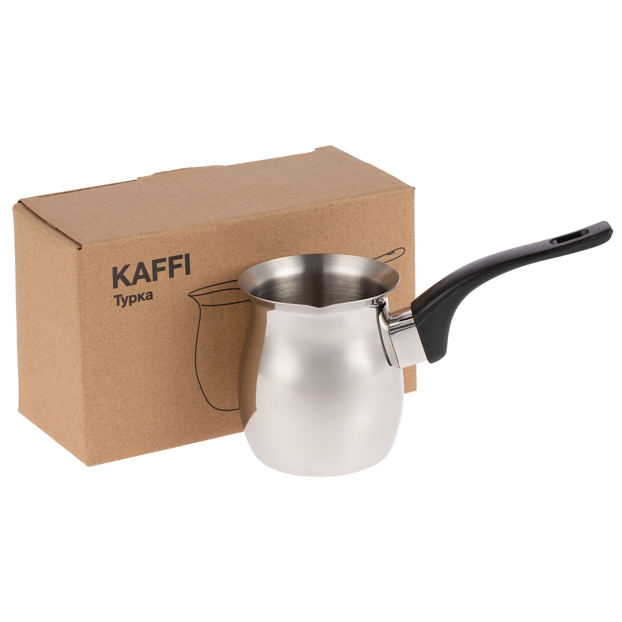 Турка Kaffi, ver.2, серебристая фото 4