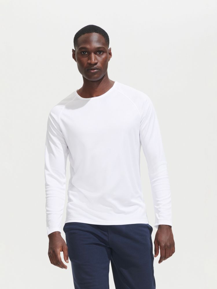 Футболка с длинным рукавом Sporty LSL Men, красная фото 4