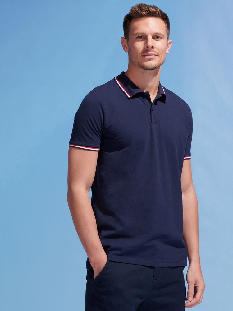 Рубашка поло мужская Prestige Men, ярко-синяя фото 4