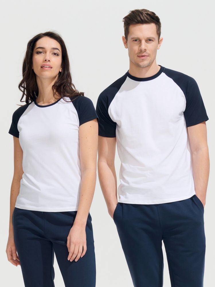 Футболка женская Milky 150, белая с красным фото 5