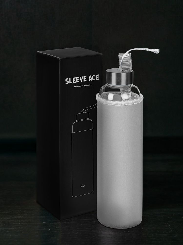 Бутылка для воды Sleeve Ace, серая фото 8