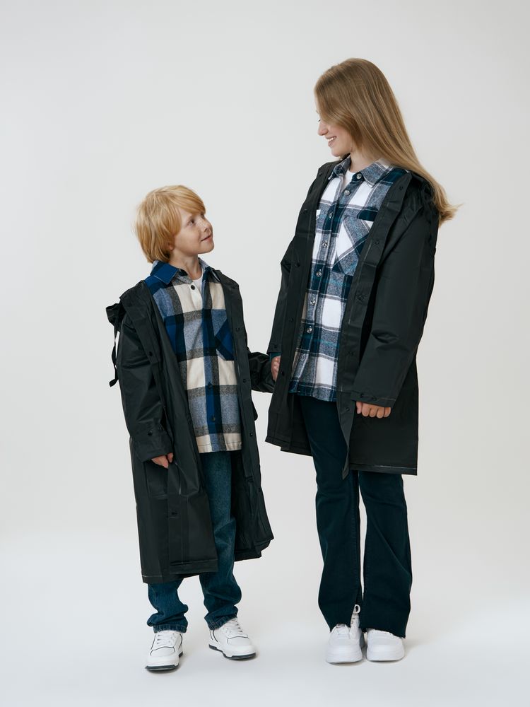 Дождевик детский RainDrop Kids, черный фото 12