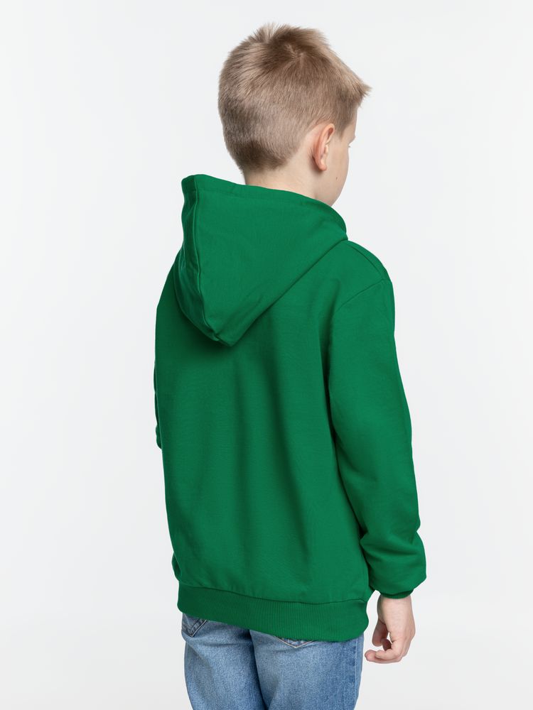 Толстовка с капюшоном детская Kirenga Kids, зеленая фото 5