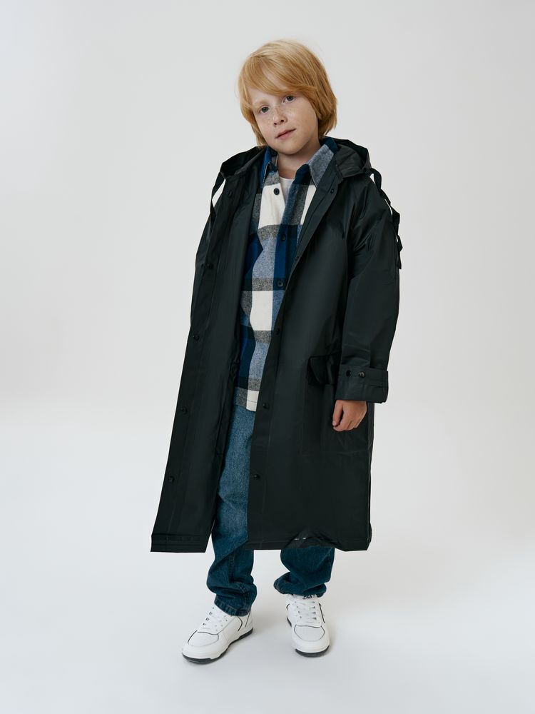 Дождевик детский RainDrop Kids, черный фото 11