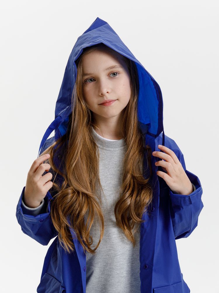 Дождевик детский RainDrop Kids, ярко-синий фото 16