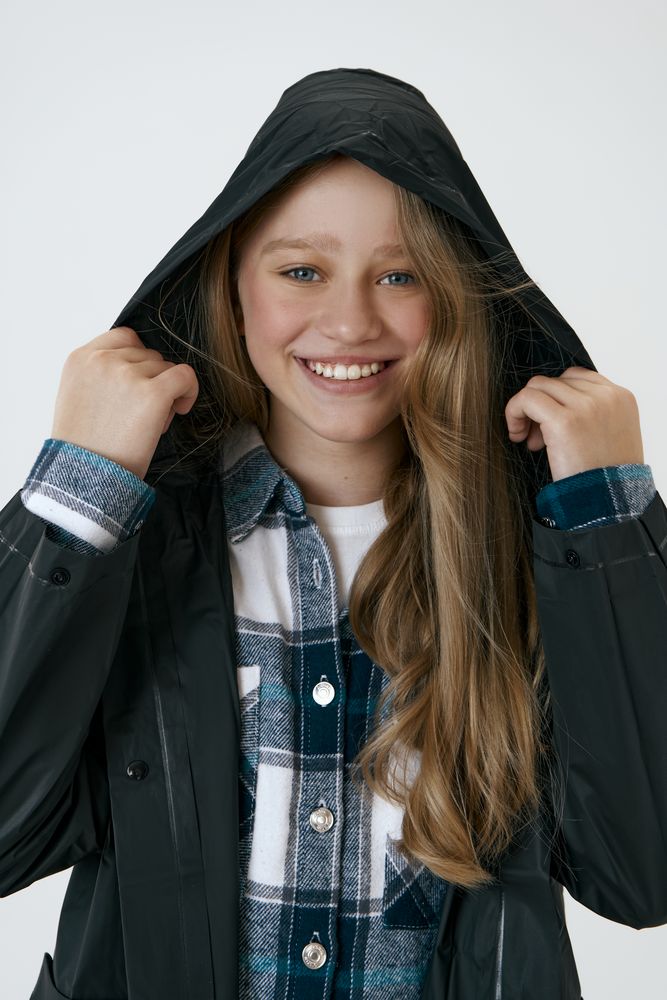 Дождевик детский RainDrop Kids, черный фото 10