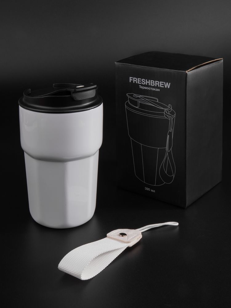 Термостакан Freshbrew, белый фото 10
