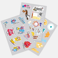 Бумажные наклейки Sticker Pack на заказ